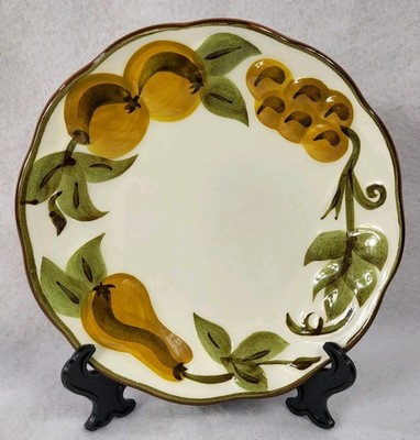 VTG 1970s Stangl Pottery Sculptured Fruit 6'' Bread Salad Snack Plate Many Avail
