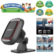 Stylish Magnetic Phone Holder: 360  Rotation Dashboard Mount for All Smartphones