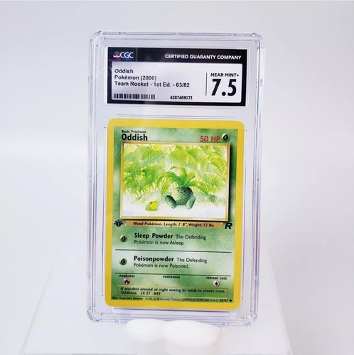 Oddish (1st Edition) graded CGC 7.5 for sale on eBay