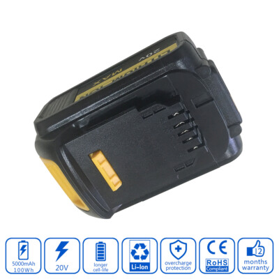 20V 5000mAh Tool Battery Cordless Drill for DeWalt DCF895P2