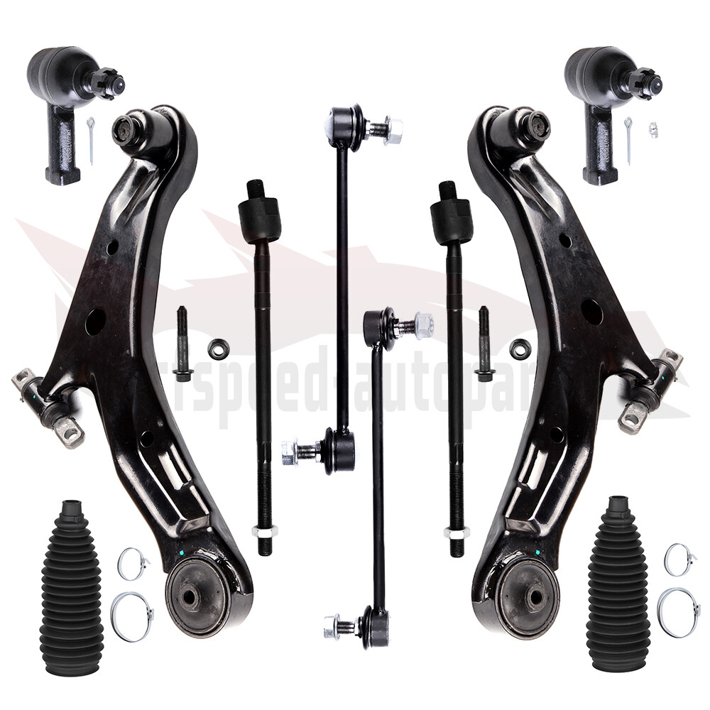10PCS Front Lower Control Arm Suspension Tie Rod End For 01-06 Hyundai Santa Fe