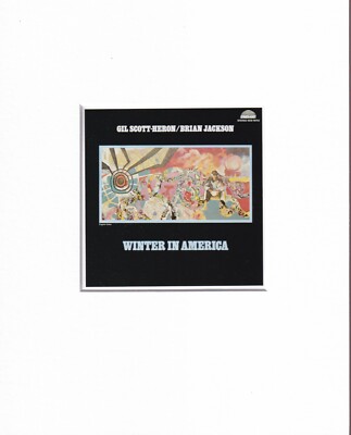 8X10 Matted Print Jazz Album Art Picture: Gil Scott-Heron/Brian Jackson, Winter