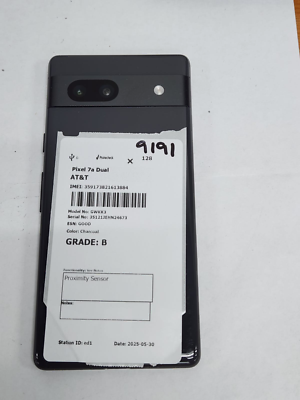 Google Pixel 7a - 128GB - Black - AT&T - GWKK3 - 9191 | eBay