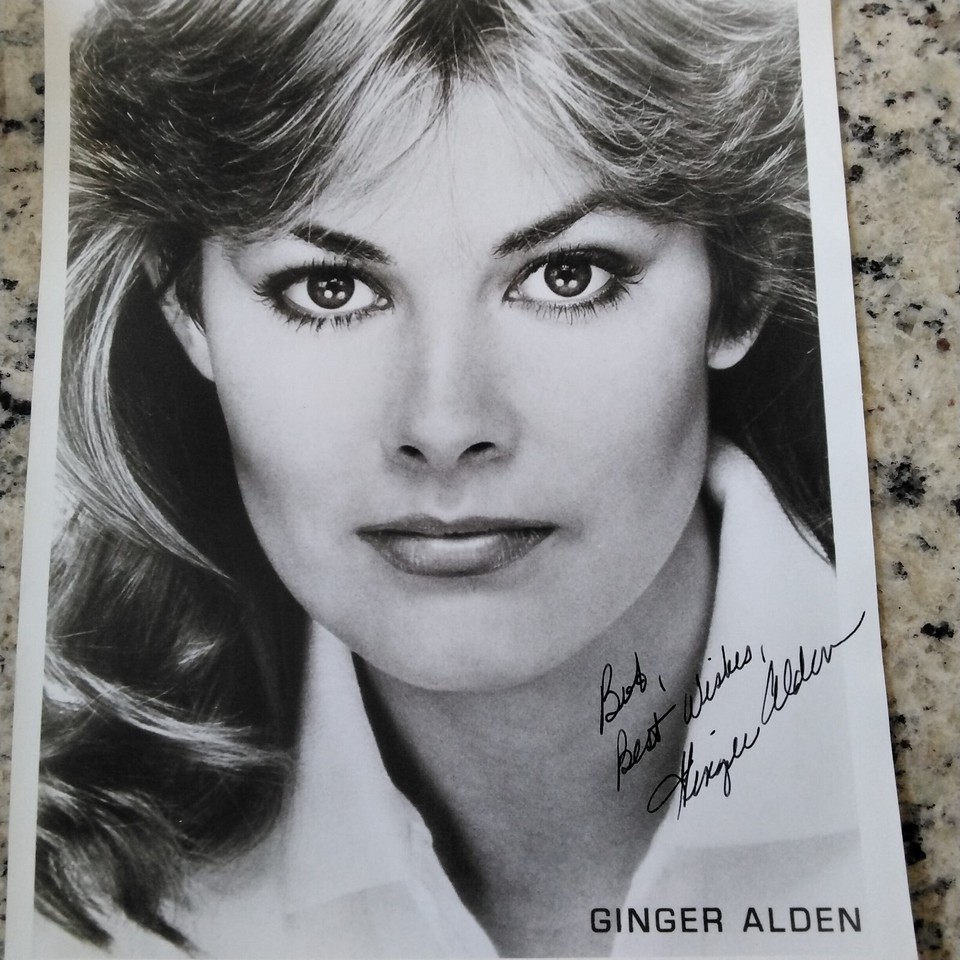 Ginger Alden SIGNED 8x10 Photo 80s Movie Actress Elvis Presley Last