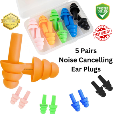 AZEN 100 Pairs Ear Plugs Bulk, Soft Foam Ear Plugs For - View #3