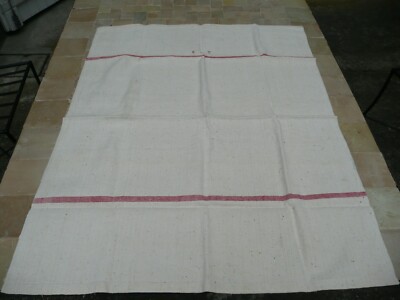 Torchon en métis brodé beige et rouge ☐ 60 x 72 cm - AXS Design