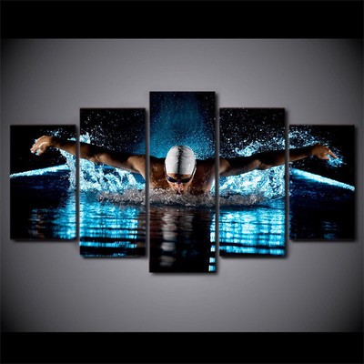 15++ Most Swimming wall art images info
