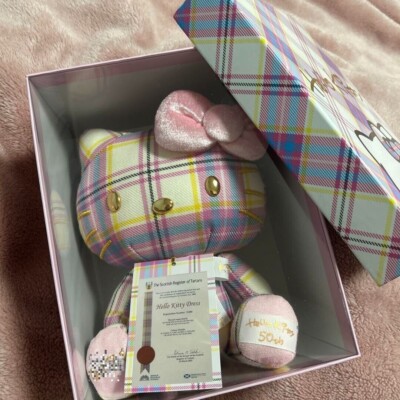 Sanrio Hello Kitty 50th Anniversary Dress Tartan Lochcarron Plush