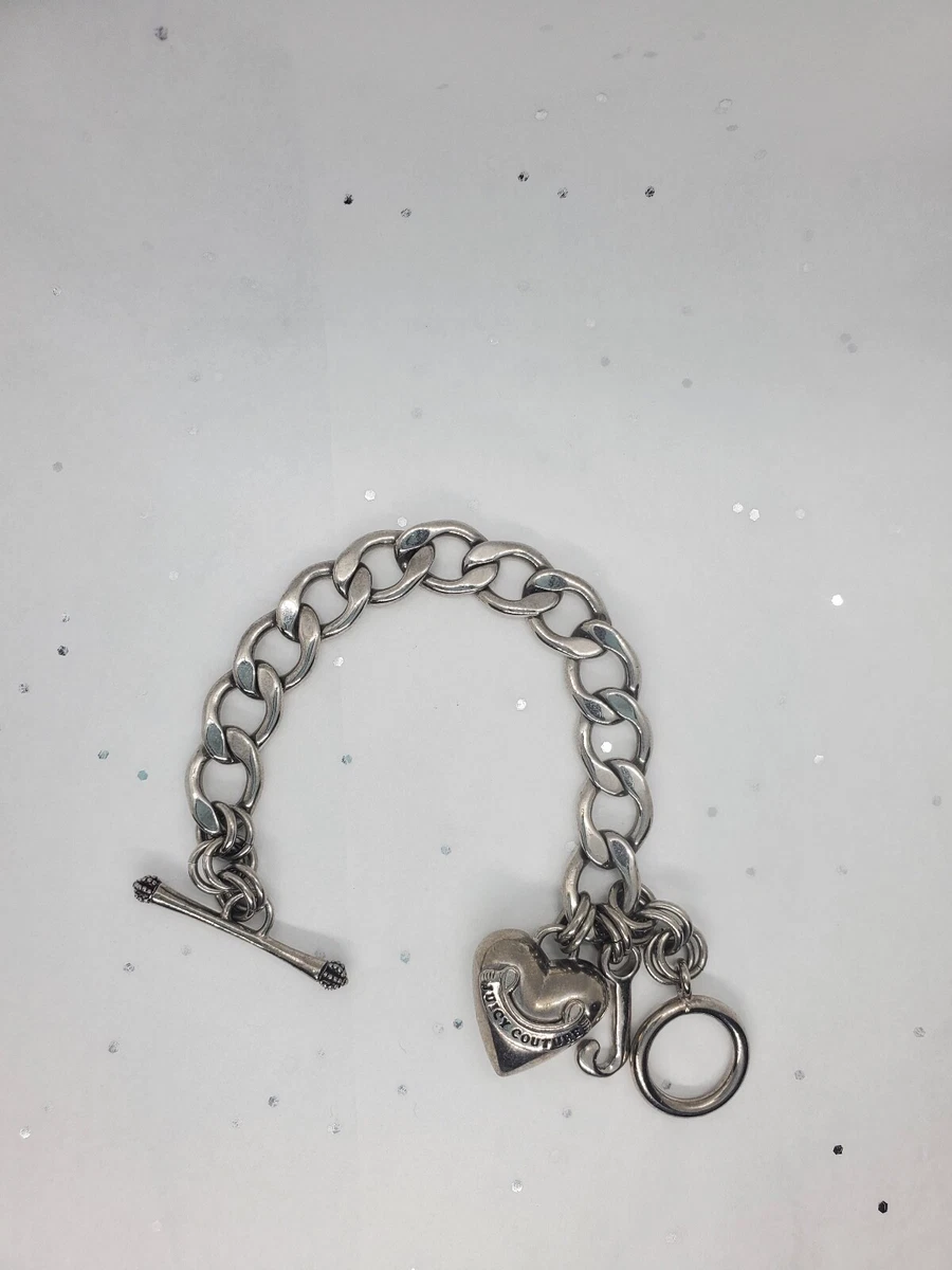 Juicy Couture Silver Starter Charm Bracelet G eBay