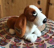 Aurora Hush Puppies Basset Hound Puppy Dog Soft Plush Toy 7"