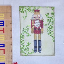 Birds of a Feather Handpainted HP Needlepoint Canvas Christmas Nutcracker 18 ct
