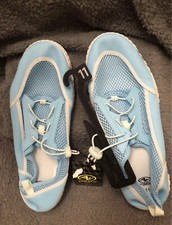 ATHLETIC WORKS Water Shoes Womens 11 Blue Sku GR New With Tags