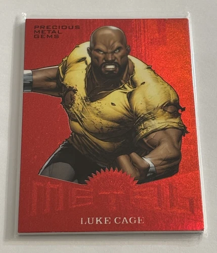 Luke Cage  2017 Marvel Fleer Precious Metal Gems PMG Red MM10  79/99
