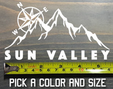 Sun Valley Sticker Decal Idaho Mountain Ski Snowboard Bogus Basin Schweitzer