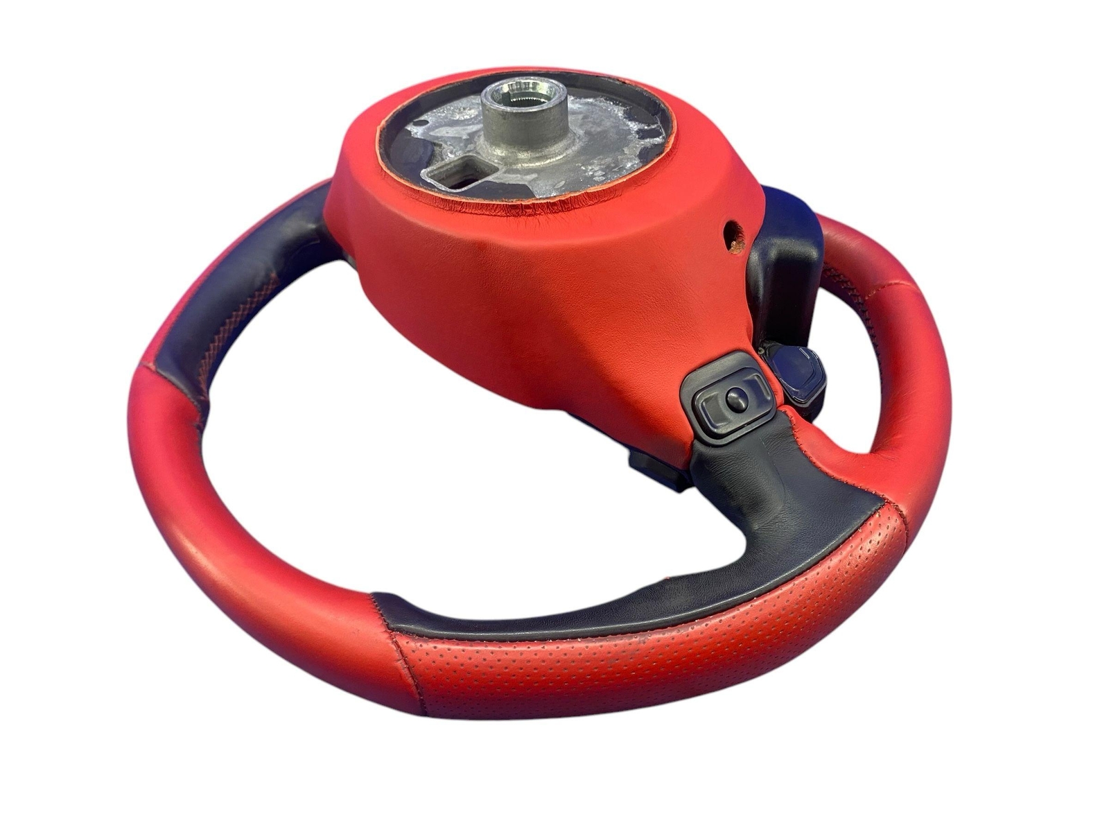 2015-2018 FERRARI CALIFORNIA T FRONT LEFT DRIVER STEERING WHEEL BLACK *WEAR*