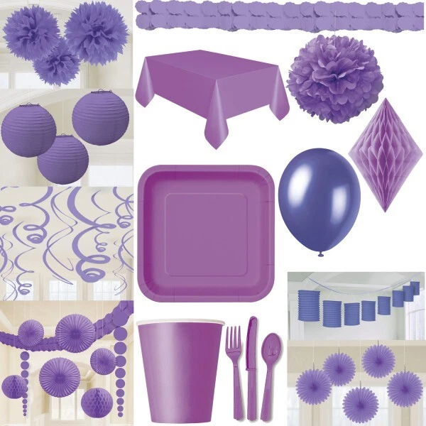 Jeffdad 30 Sacchetti Glitterati Viola Per Bomboniere - 25x16,5 Cm, In PE, Per Feste Di Compleanno Ragazze, Caramelle E Biscotti