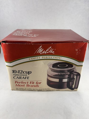 Melitta 10-12 Cup Black Replacement Carafe Coffee Pot MadeinUSA RCA-10 New Open