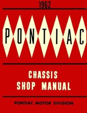 1962 Pontiac Bonneville Catalina Grand Prix Factory Shop Service Manual