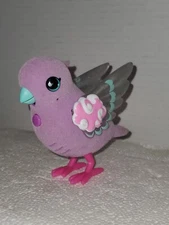 Little Live Pets Bird Polly Pearl Purple Parakeet Whistles Sings 5mz2