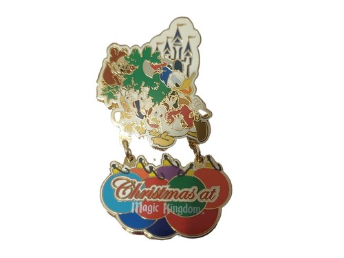 Disney Christmas 2002 Pin Set Of 7. MagicKingdom Epcot Animal Kingdom MGMStudios - Picture 2 of 15
