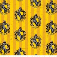 Fat Quarter Camelot Mundo Mágico Harry Potter Hufflepuff House 100 % algodón