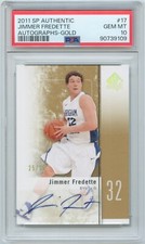 2011-12 SP Authentic Jimmer Fredette RC Rookie Auto Gold 25/25 PSA 10 POP 2