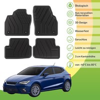 GummifußMatten Fussmatten Eco Friendly FüR Seat Ibiza 5 Ab 2017