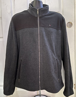 Tommy Hilfiger Mens Full Zip Up Jacket - Measurements in Description