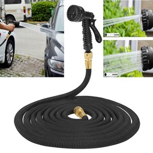 25 50 75 100 Ft Expandable Garden Water Hose Pipe Spray Gun Nozzle Car Wash Kits Ebay