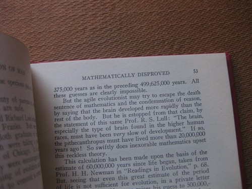 EVOLUTION DISPROVED by Williams - 1st HC 1925 - fine - Darwin - Picture 3 of 5