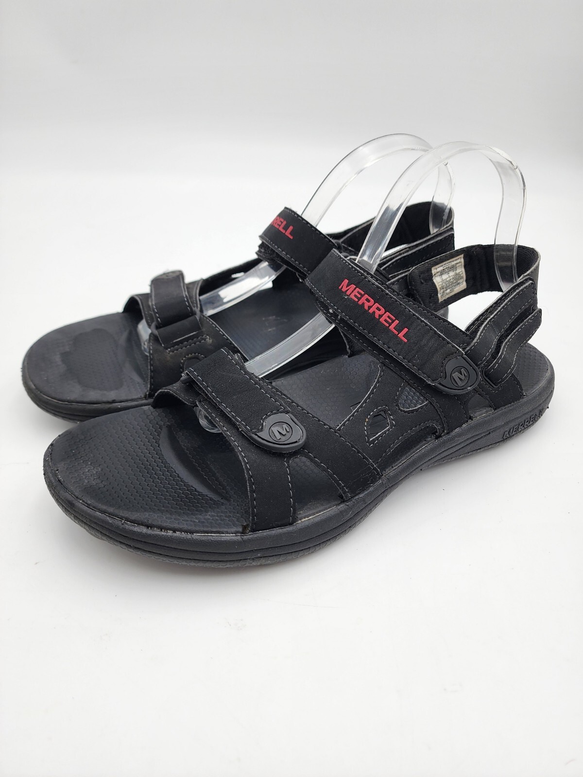 Sandali calzature Merrell Performance cinturino nero e rosso J124004C da uomo taglia 10