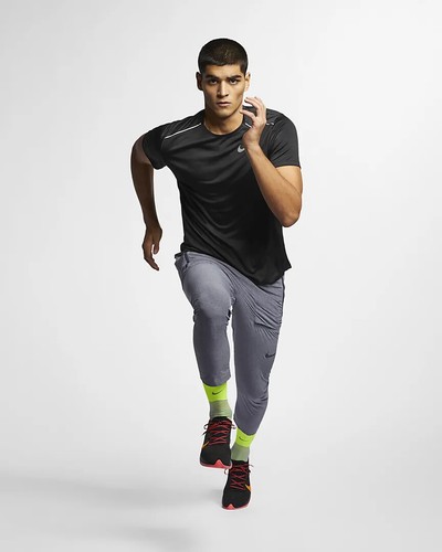 Mens Nike Dri Fit Miler 1.0 T Shirt Top Running Gym Pink Various Colours + Sizes - Picture 37 of 94