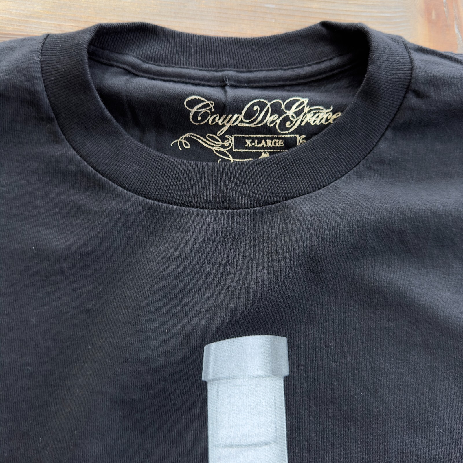 Extremely RARE Vintage From 2007 "Absolute Coup" Absolut Vodka T-Shirt Black image 3