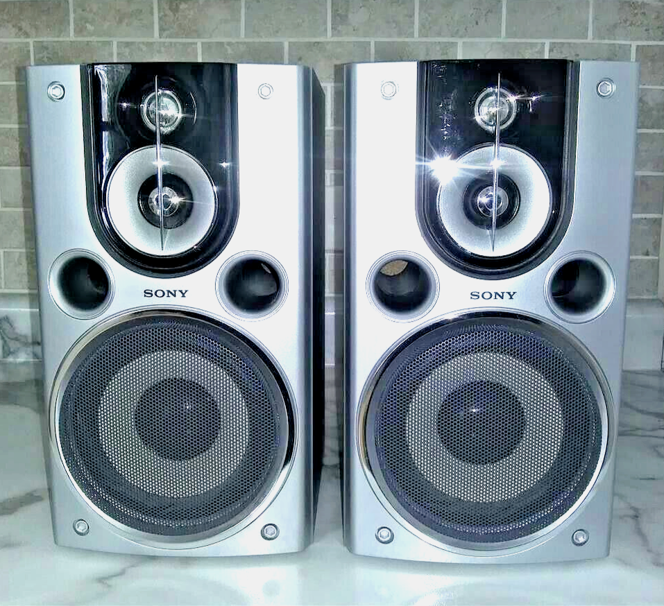 Sony SS-CHPX9 2 Way Book Shelf Speakers 120 W Great Sony Sound! | eBay