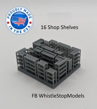 Z Scale Shop and Store Shelving 