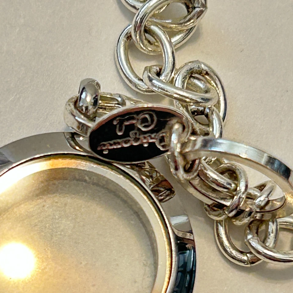 Lote de diamantes de imitación rosa con dijes femeninos medallón cadena collar búho origami Foto 3 de 4