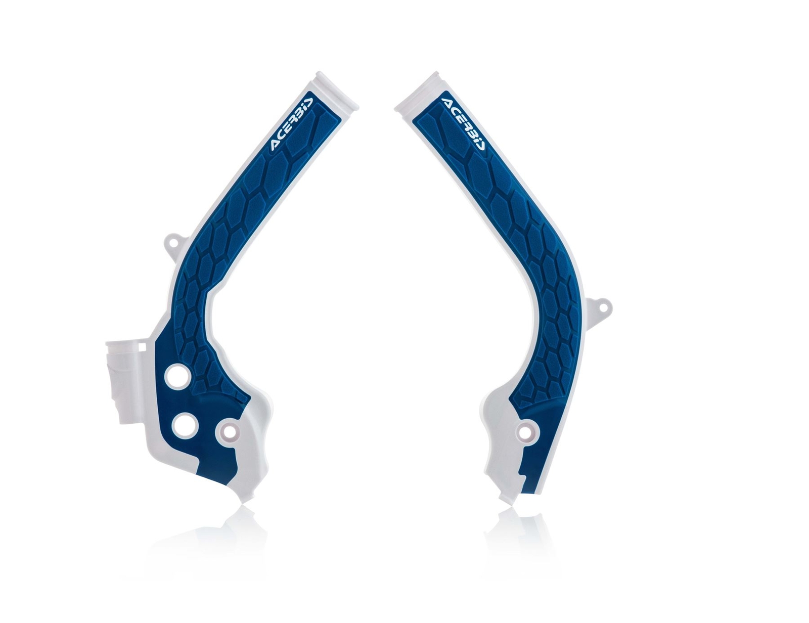 Acerbis X-Grip Frame Protector Guards White Blue For KTM XC-W 250 TPI 2019