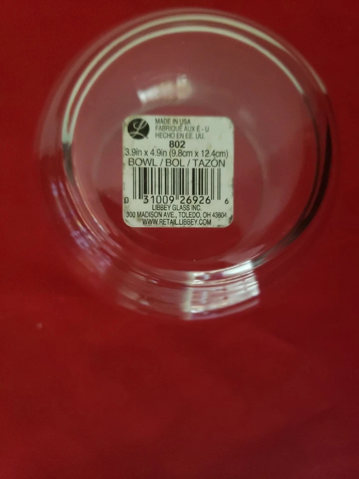 Libbey 透明玻璃脚花泡泡碗Libbey 透明玻璃脚花 — 第 3/3 张图片