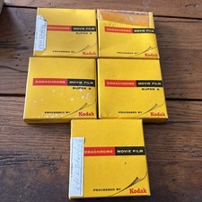 5- Vintage Kodak Home Movie Ektachrome Film Super 8 Used
