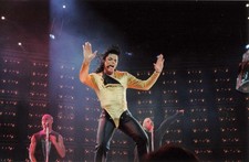 Michael Jackson Dangerous Tour On Stage Bangkok 1993 foto tipo 1 rara oro