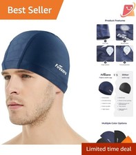 Fabric Swim Cap High Elasticity Breathable Keeps Hair Clean for All Swimmers
