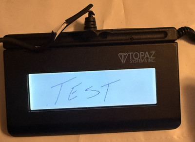 Topaz Systems T-LBK460-HSB-R SigLite LCD Backlit USB Signature Pad Terminal