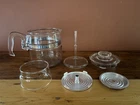 Vintage Pyrex Flameware Glass Coffee Percolator 4-6 Cup #7756 (Complete Set)