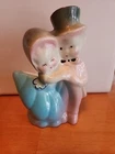 Vintage Shawnee Pottery Boy & Girl Dancing Couple Bride Groom Planter 5.75" EXC