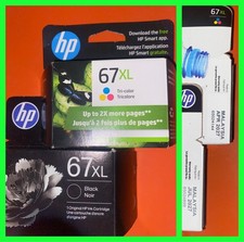 HP 67XL Black  HP 67XL color Ink Cartridge Combo 2pk NEW/ SEALED 2027