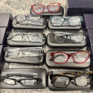 9x Polo Ralph Lauren Eyeglasses Lot Authentic Frames Mixed Styles Bulk