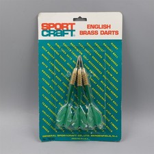 Sport Craft English Brass Darts 3-Pack Vintage Green