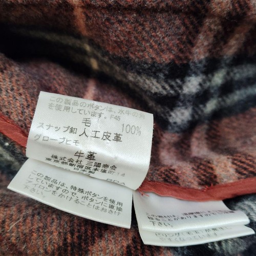 BURBERRY Blue Label Double-Face Duffle Coat Jacket Women 38 Nova Plaid Red - Afbeelding 12 van 12