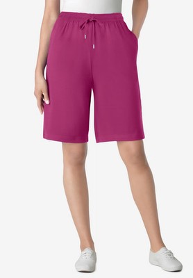 Woman Within Plus Size Sport Knit Short