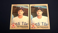 1983 Fleer Baseball Carl Yastrzemski 2 Card Lot #200 HOF Set Break NM